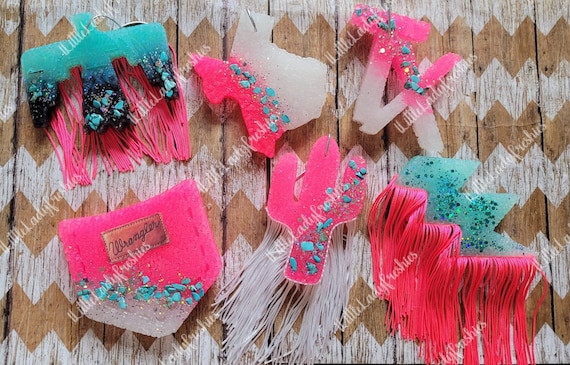 Turquoise and glitter freshener,  aroma, air freshener, car scents, serape