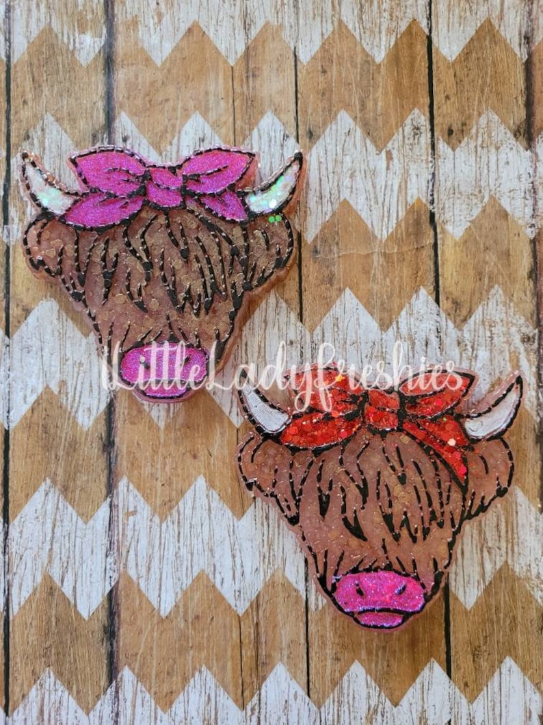 Highland Cow Car Air Freshener Cow Air Freshener Car Scent Etsy