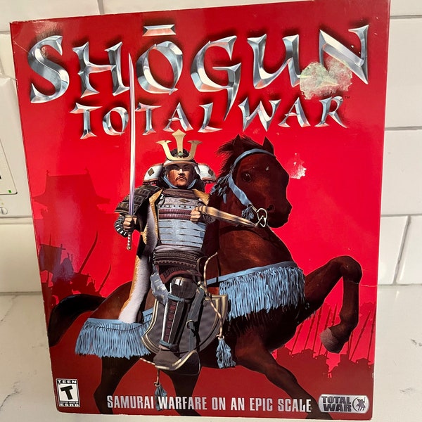 Vintage game -Shogun: Total War (2000) Big Box PC Comes With disc 1 & 2