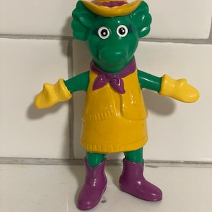 Vintage 1993-Baby Bop- Barney The Dinosaur   Toy-4” Tall-Figure Cake Topper