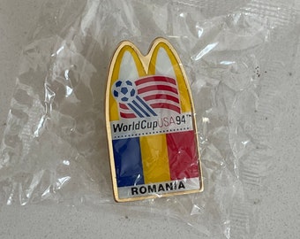 1994  USA World Cup Soccer Commemorative McDonalds Arch Pin-Romania