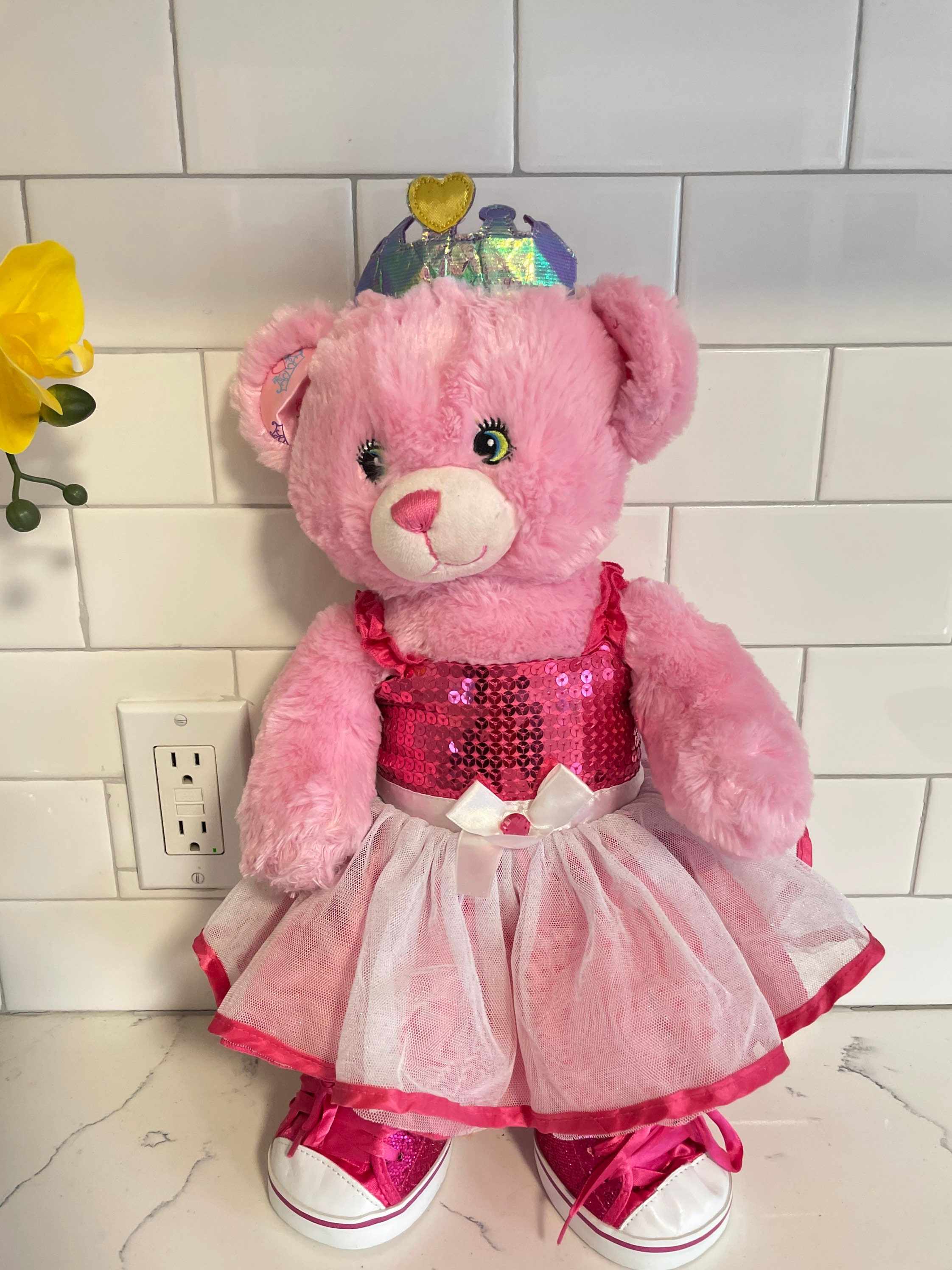 Genuine Free Shipping Build A Bear Dress Shoes High Heel Sandals Pink