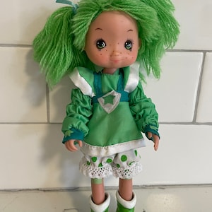 Vintage 1983 Rainbow Brite Patty O Doll Green Dress