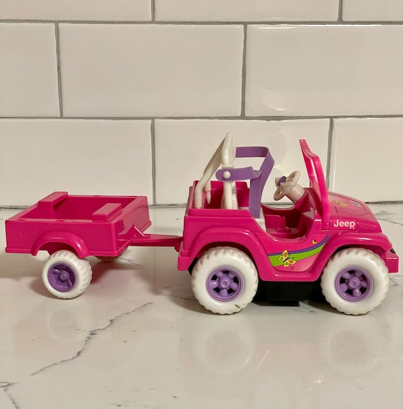 pink barbie jeep