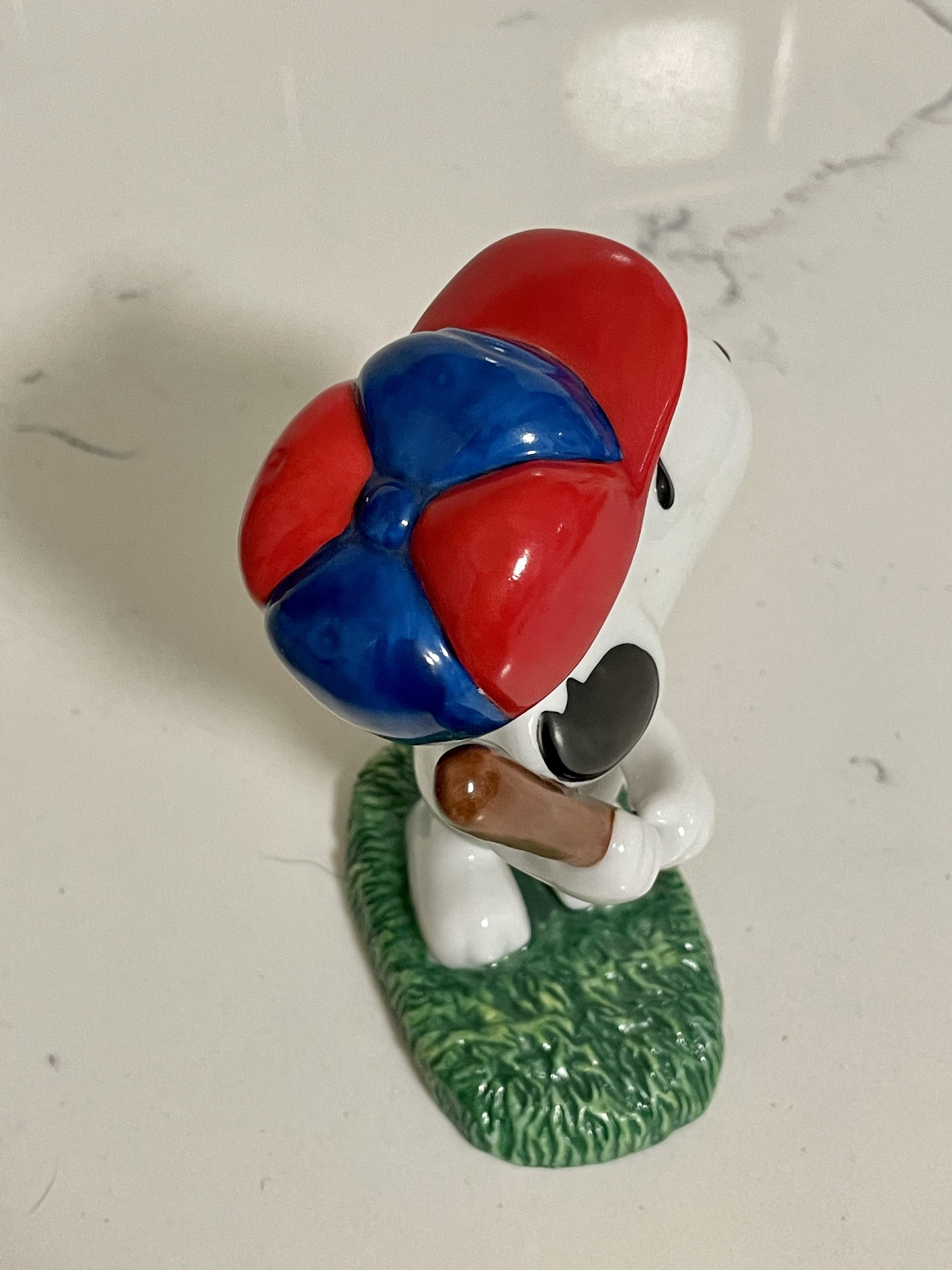 Peanuts Snoopy Baseball Player Figurine Flambro Imports Etsy