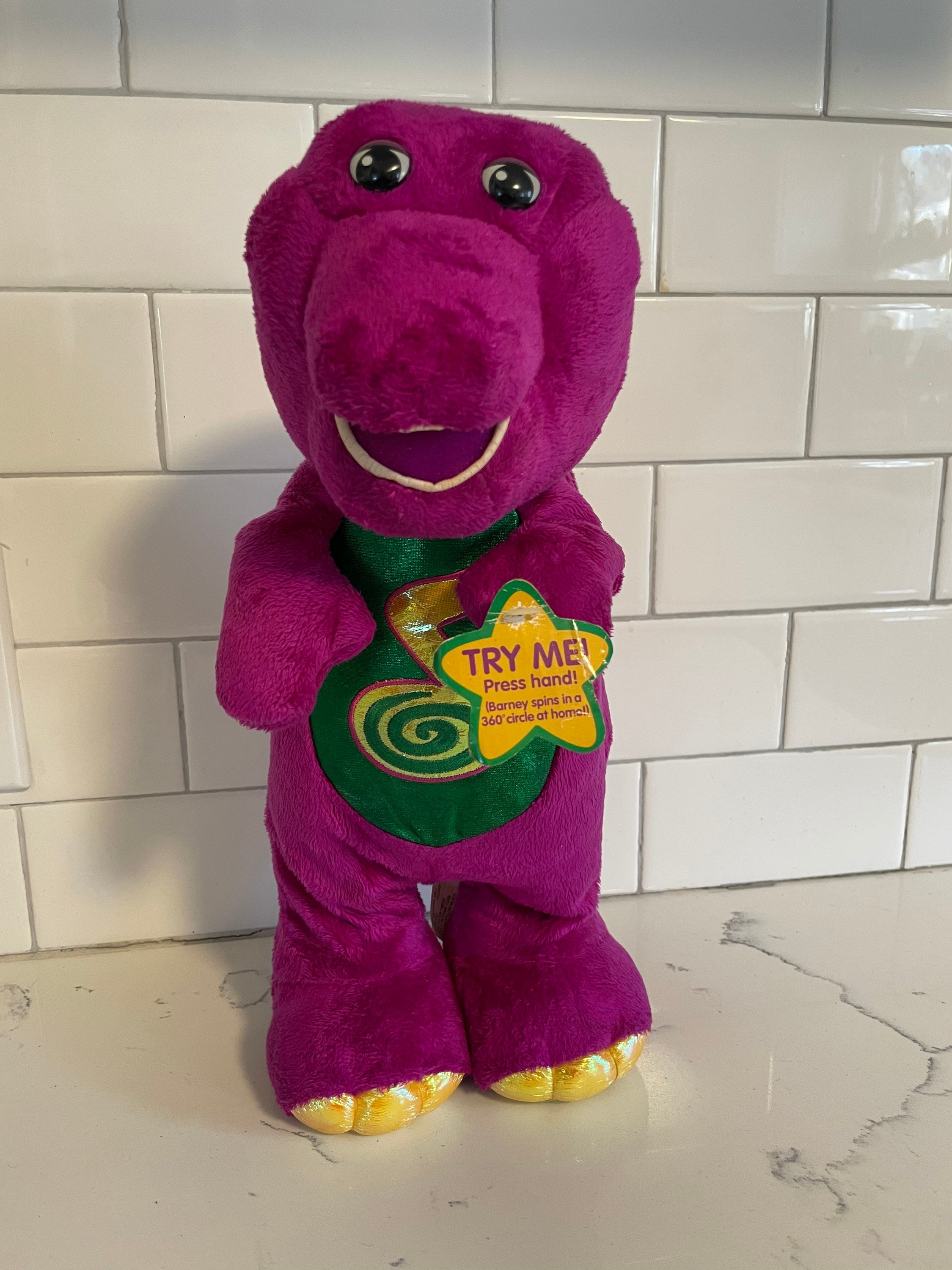 VTG 2002-fisher Price Barney the Dinosaur Dino Dance Singing Dancing ...