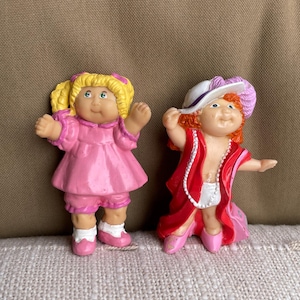 Vintage 1984-Cabbage Patch Kids 2 Mini Figures PVC Doll