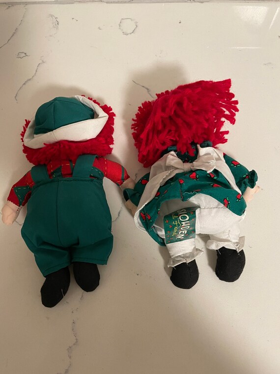 Vintage 1998 Snowden HOLIDAY 8”raggedy Ann Doll and Andy  RARE Uncle Mugsy and the Terrible Twins of Christmas VTG plush With Tags 2001 main image 0