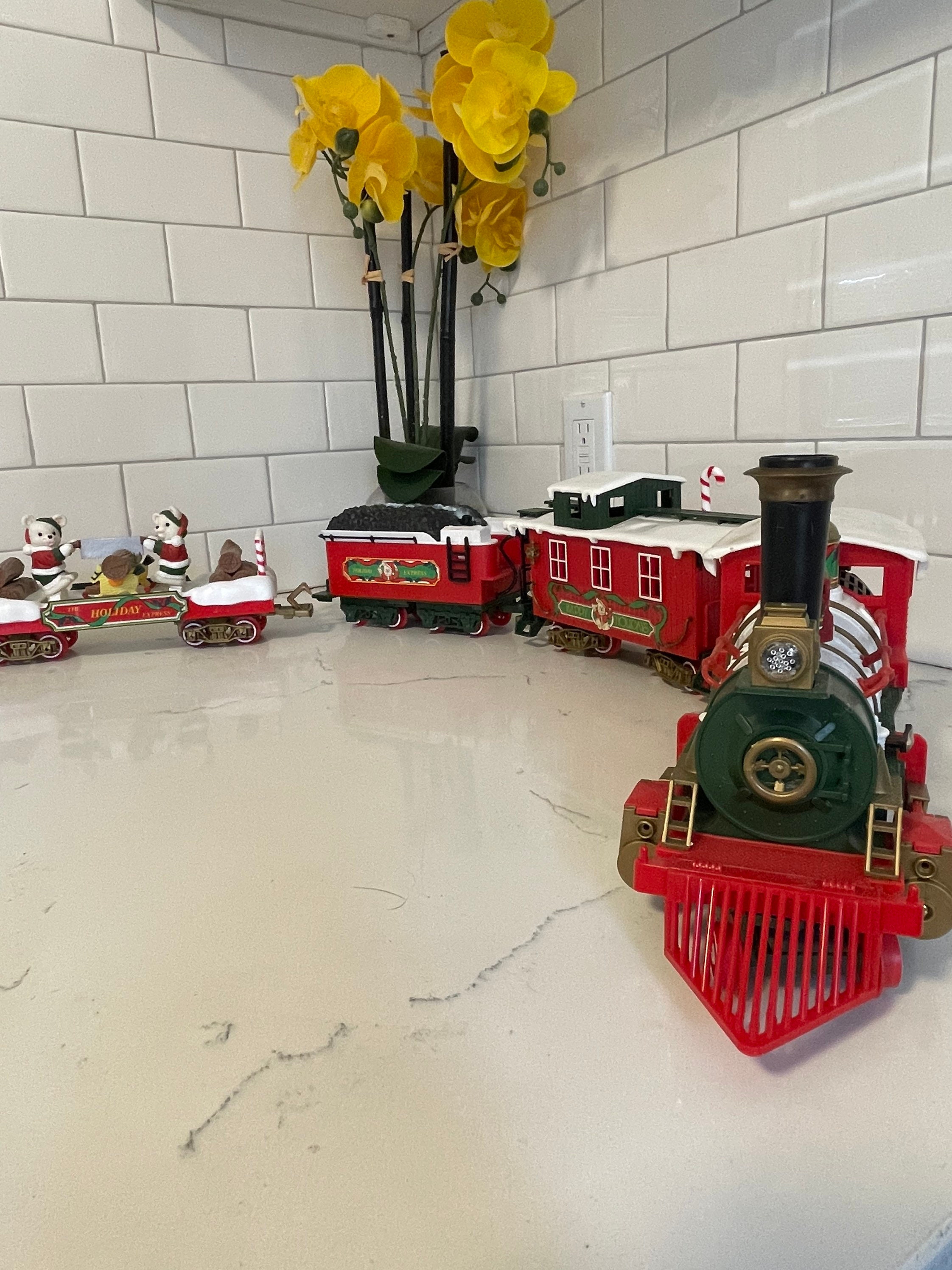 VTG 1986 new Bright holiday Express Musical Christmas Train Set 0181 UNTESTED Etsy