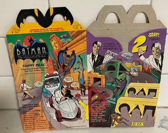 Mcdonald's Happy Meal Box 1993 Batman Two-face Unpunished