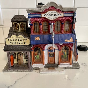 Lemax Spooky Town Halloween Dragon’s Breath Costume Shop