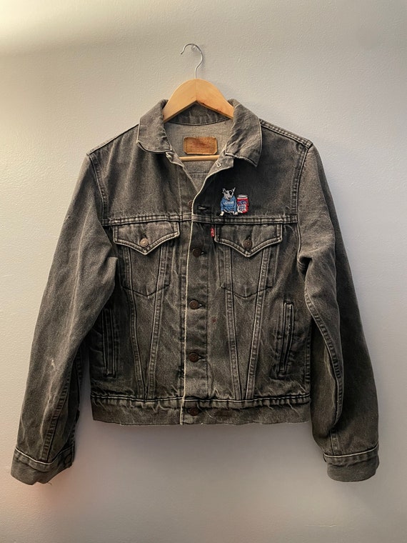 Vintage-levi Red Tab Trucker Gray-black 