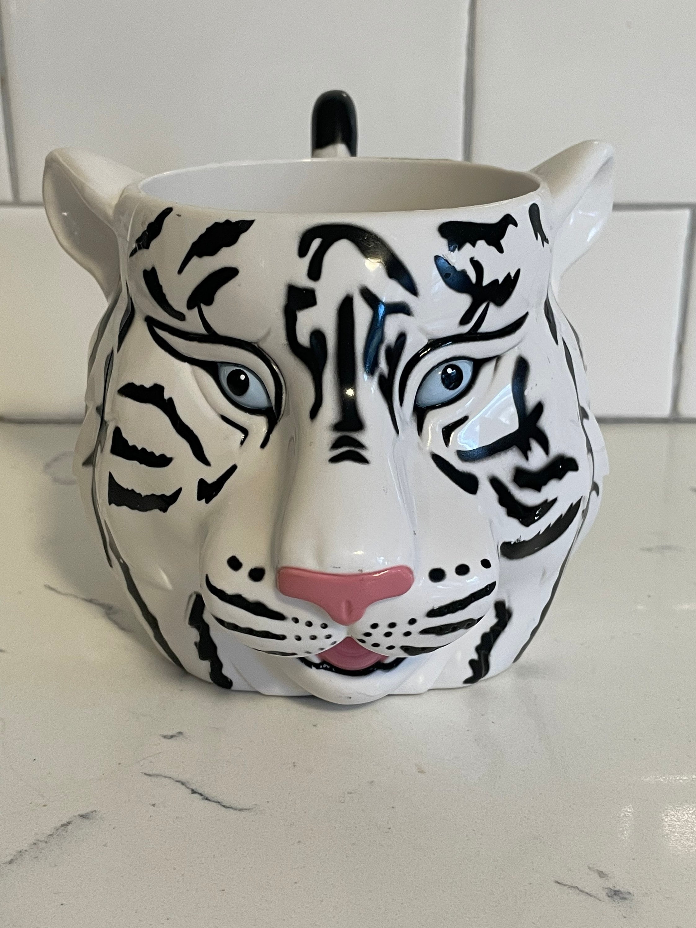Vintage-ringling BROS Bailey Circus ~ White Tiger ~ Hard