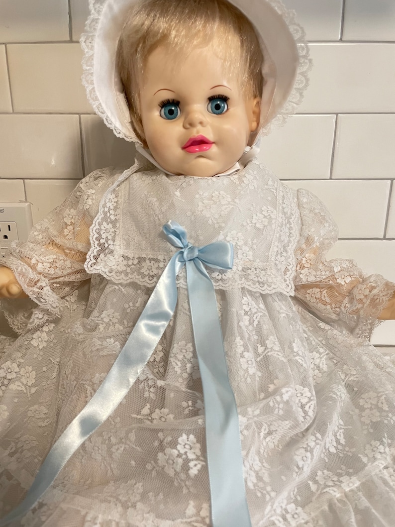Collectable Vintage Baby Doll1960s Early 1970swhite Lace Etsy