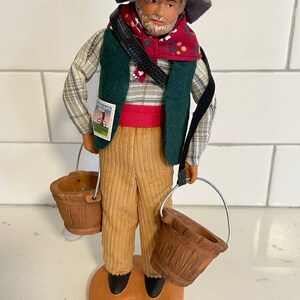 Vintage-Handmade Ceramic doll-Provence  France-Art Doll With Pottery Clay Base