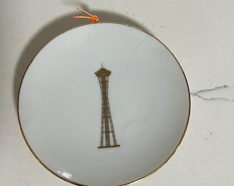 Vintage 1962 Seattle World’s Fair  Space Needle Souvenir 4” Plate