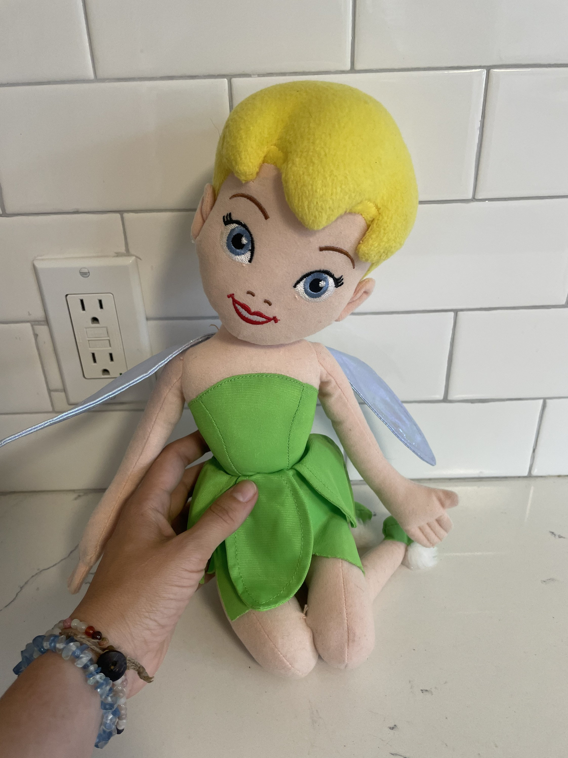 Disney Tinkerbell Plush Stuffed 16 Sitting Fairy Doll Northwest