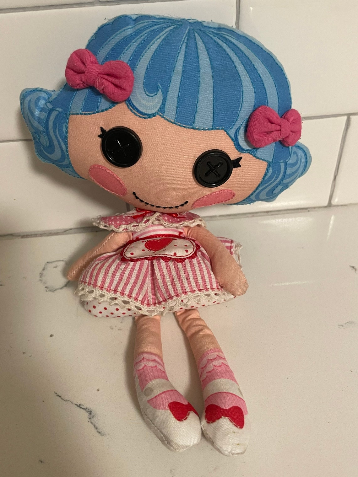 Lalaloopsy Doll Soft Blue Hair 10 Inches Tall Etsy