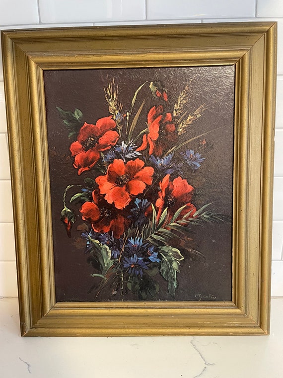 絵画 Ruby-red Flowers 絵画 Ruby-red Flowers RED FLOWER - Original Painting – Shop