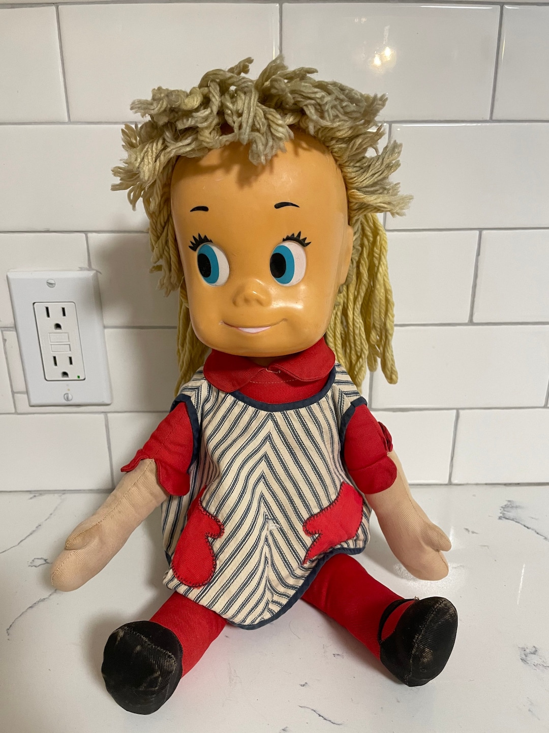 Vintage 1961- Mattel Sister Bell Doll - 60 Year Old Doll - NO