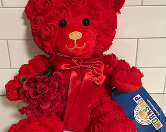 build a bear valentines rose bear
