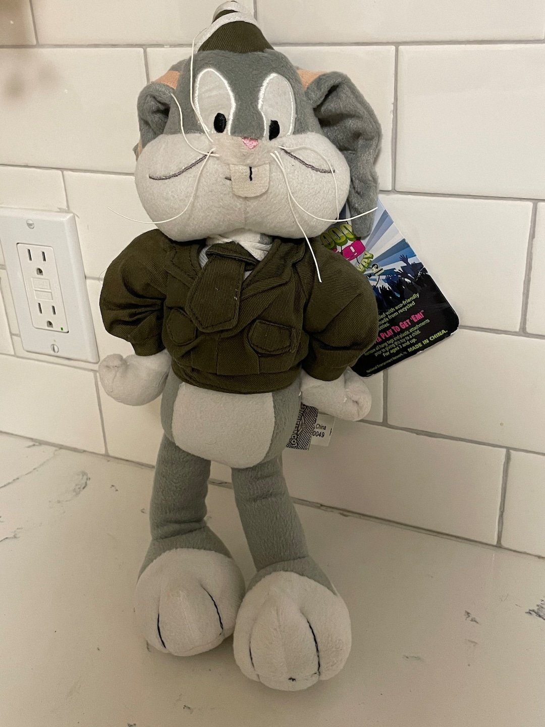 Nanco Bugs Bunny Peluche Ejército Uniforme Soldado WB Looney Tunes Conejo  Juguete 14