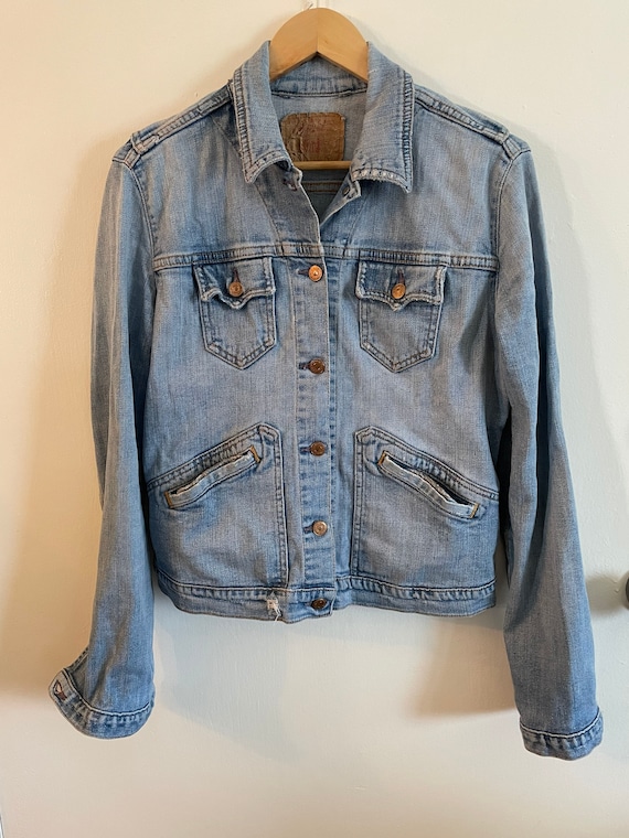Vintage-Levi’s denim trucker jacket Misses Medium 