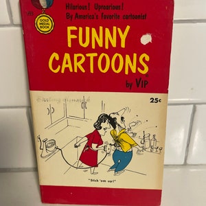 VTG 1955-Funny Cartoons 445 Gold Medal Dec Vip Humor One Panel Funnies Comic