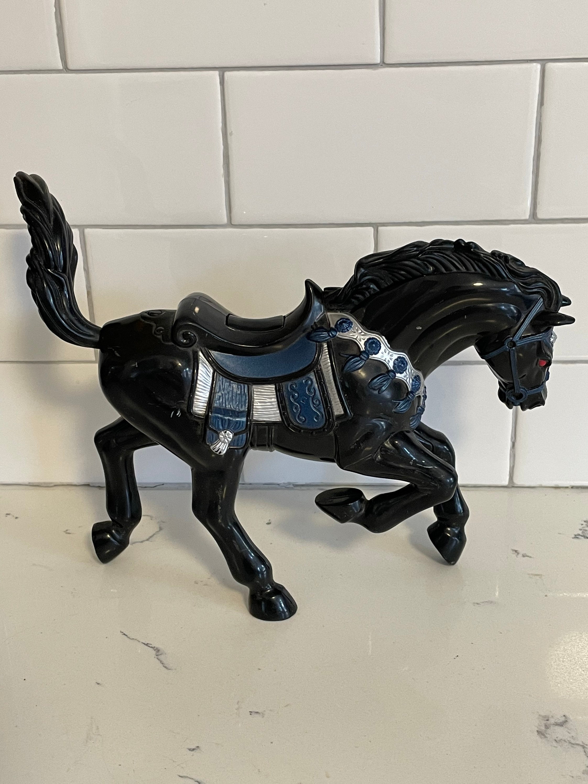 VTG 1997 Zorro Horse Tornado Figure Playmate Black Blue & Silver Saddle Sit  On - Etsy