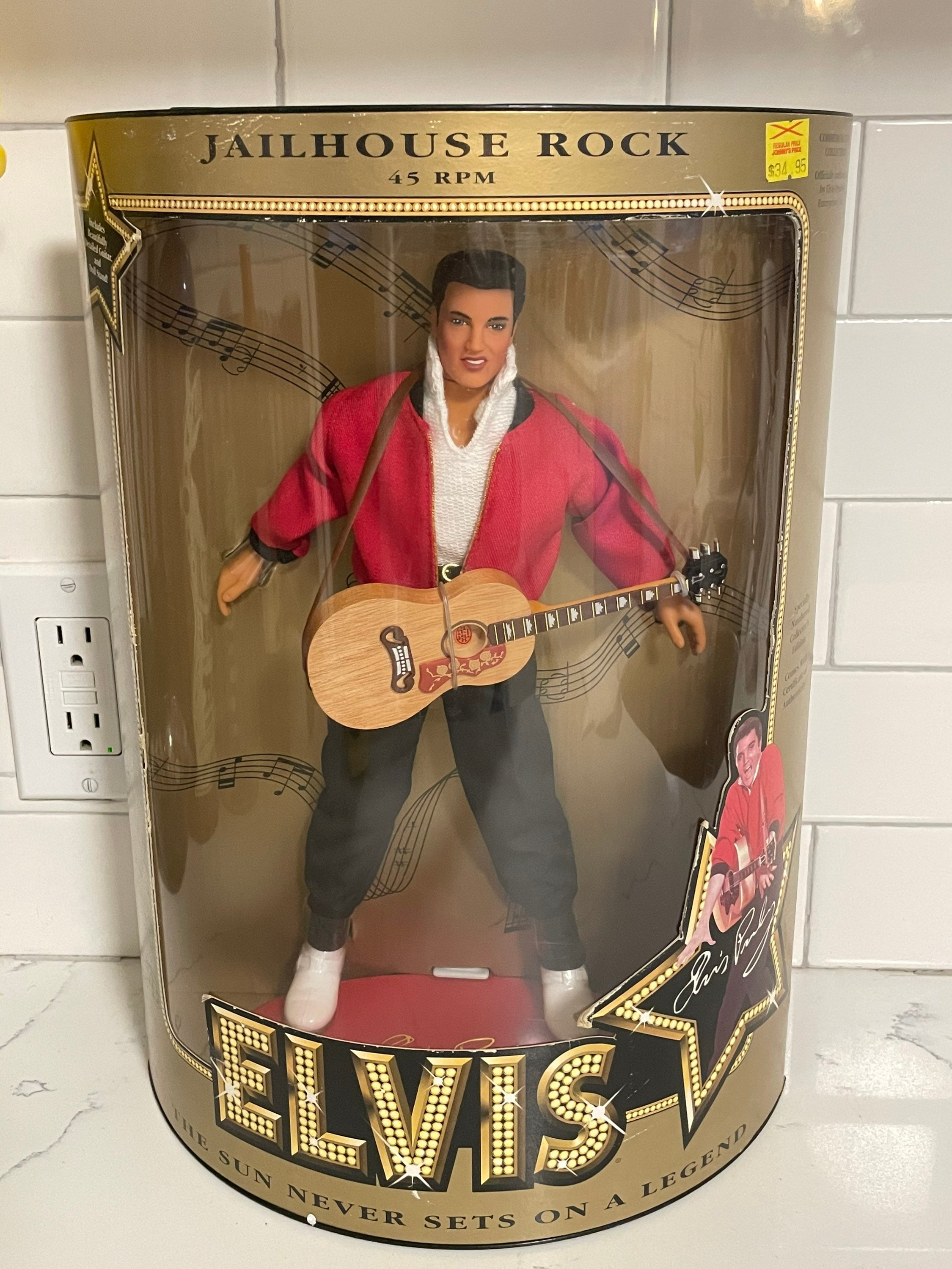 Vintage 1993 ELVIS PRESLEY Jailhouse Rock 45 RPM Collectable Barbie Etsy Denmark