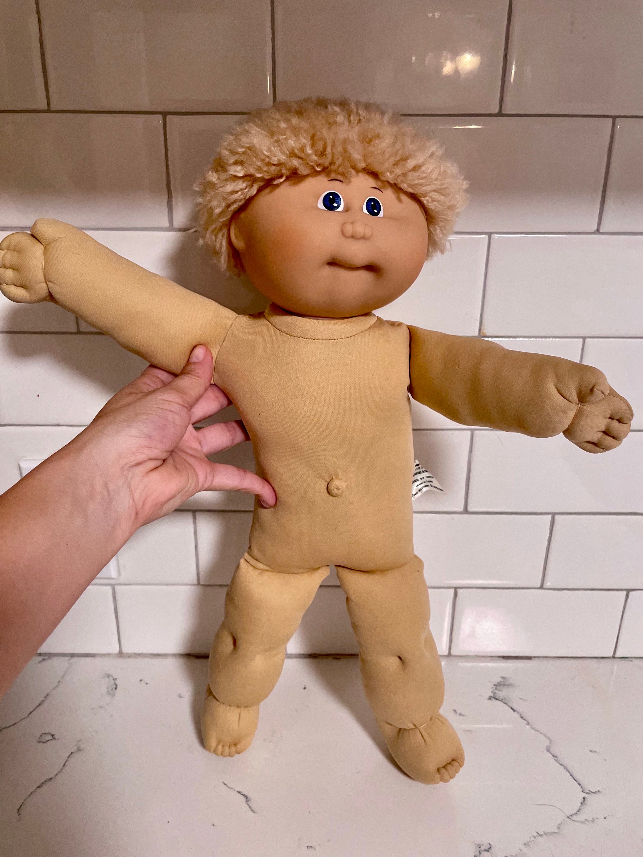 * vintage doll ୨୧ * 陶器製 愛らしい 男の子の フィギュア Vintage Baby Jointed Boy * Hard Plastic * 8 Inches * No
