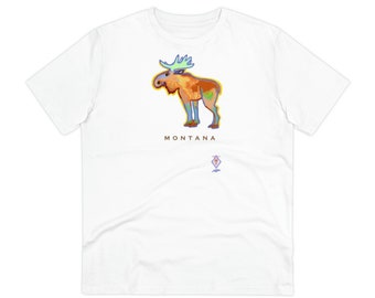 Montana Glacier Goat Limited Edition Wear - Organic Creator T-shirt - Unisex