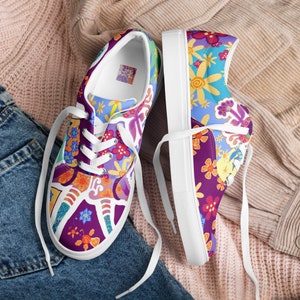 Montana Glacier Goat Limited Edition Wear - Women’s lace-up canvas shoes