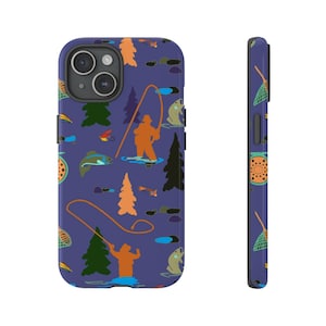 Fishing Adventure Phone Case, Outdoor Lover Gift, Camping Accessories, Angler's Delight, Nature-Themed Phone Cover
