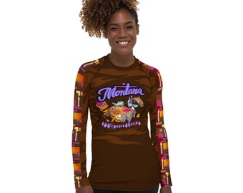 Montana Glacier Goat Limited Edition Wear - Women's Rash Guard