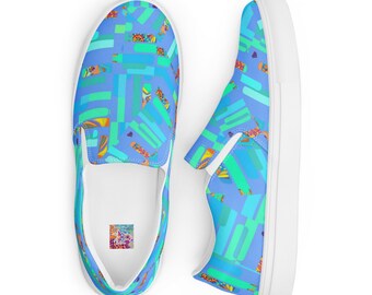 Montana Glacier Goat Limited Edition Wear - Women’s slip-on canvas shoes