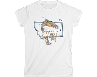 Montana Glacier Goat Limited Edition Wear - Women's Softstyle Tee