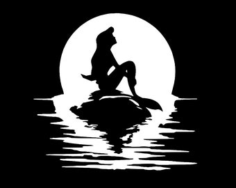 Download Ariel On Rock Etsy