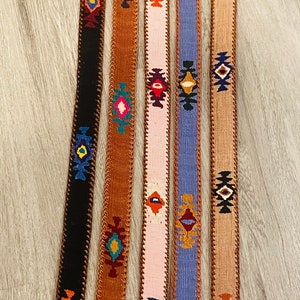 All full grain leather handcrafted Artisan made belt! Unique and beautiful colors! Various sizes.