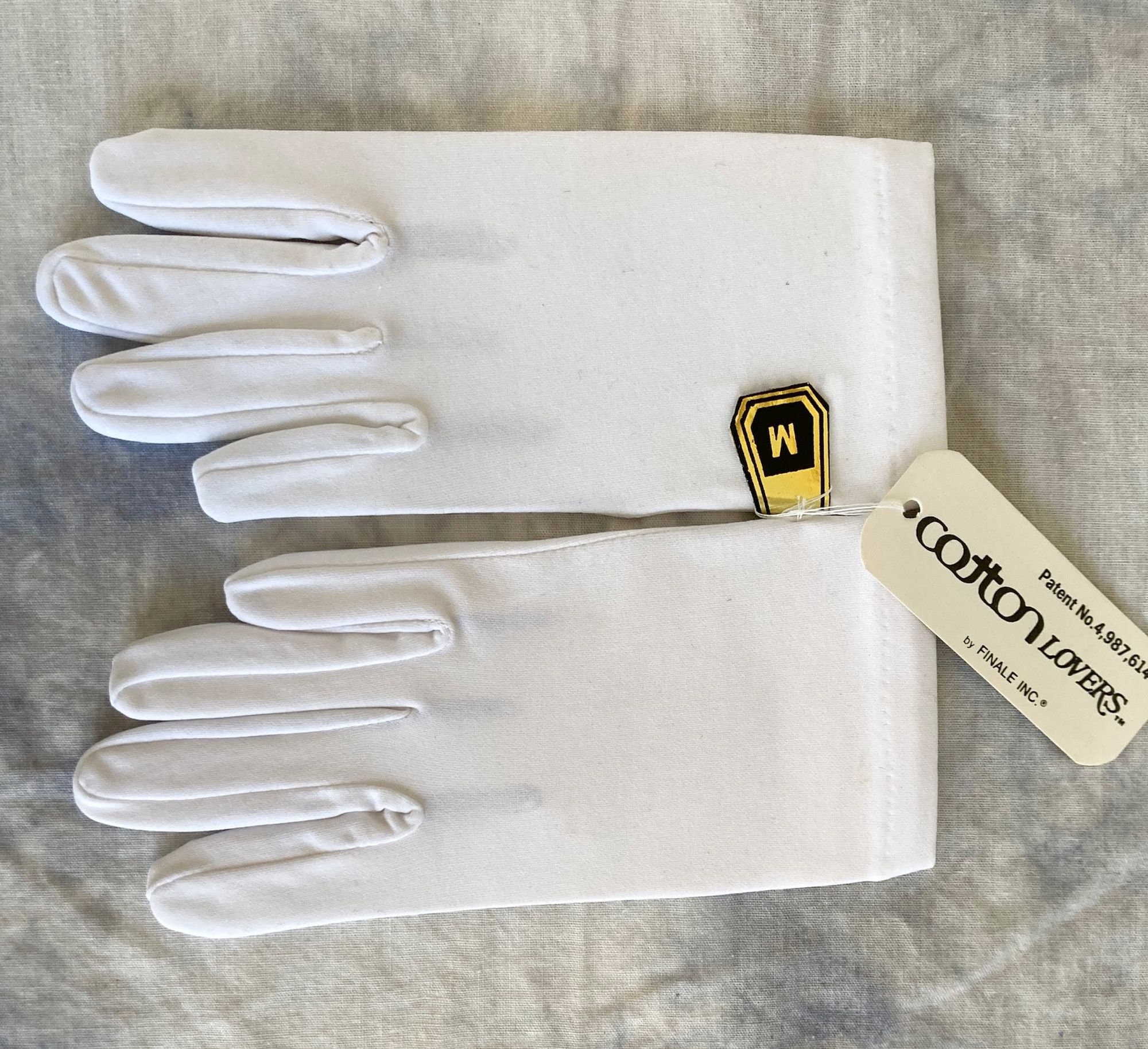 Child's White Cotton Stretch Gloves Size Medium Etsy