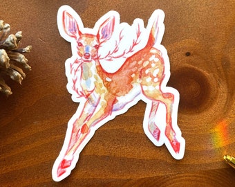 Red Fawn Sticker