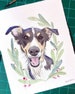 Pet Portrait Custom Dog Portrait Pet Painting Watercolor Pet Portrait Watercolor Pet Pet loss gifts Custom Gift 