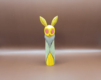 Hand Carved Luna Mothman