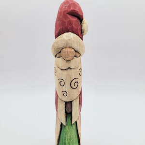 Papá Noel tallado a mano