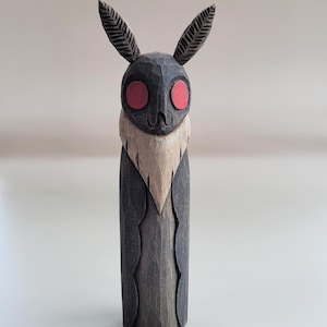 Hand Carved Mothman