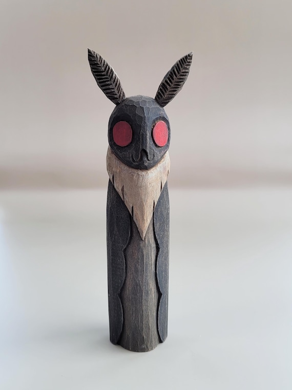 Hand Carved Mothman