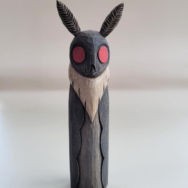 Hand Carved Mothman
