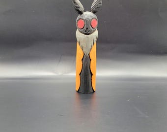 Hand Carved Halloween Mothman