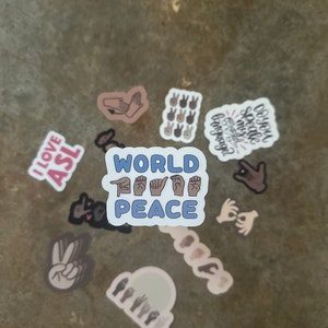 ASL Stickers - Etsy