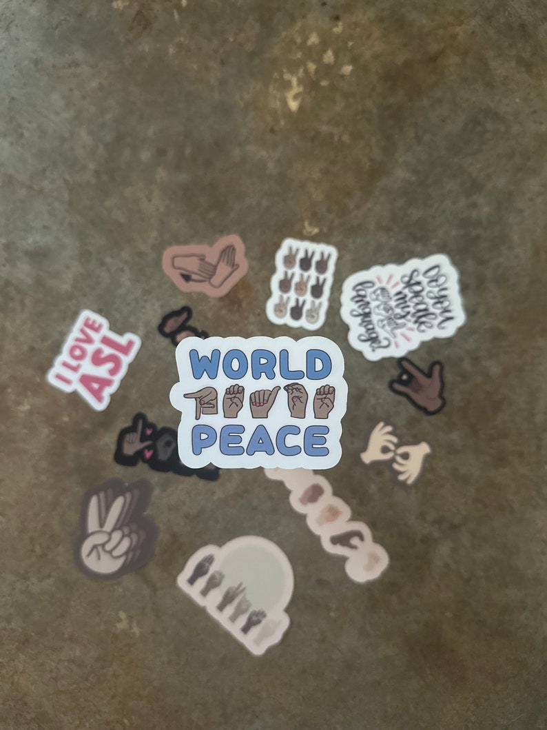 ASL Stickers - Etsy
